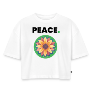 Women’s Premium Oversized Organic Cropped T-Shirt