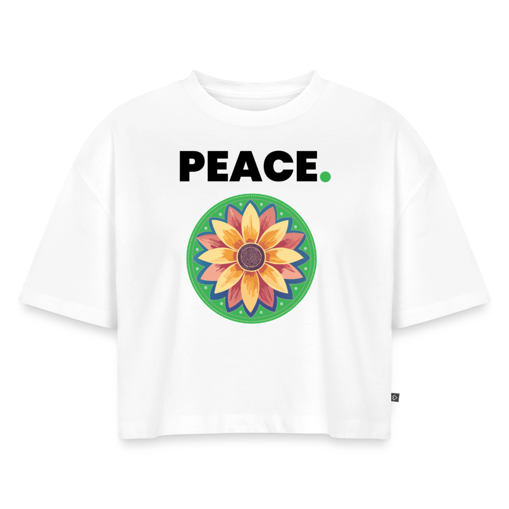 Women’s Premium Oversized Organic Cropped T-Shirt